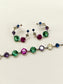 Haisley Multi Colour American Diamomd Necklace Set