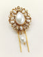 Trinity White Pearl Juda Brooche