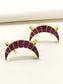 Pusma Ruby Men's Moon Shape Kundan Earcuff [Price Is For Pair]