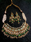 Charbagh Light Green Kundan Necklace Set