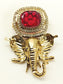 Jayvesh Ruby Ganesh Ji Brooch