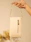 Becca White Evening Clutch