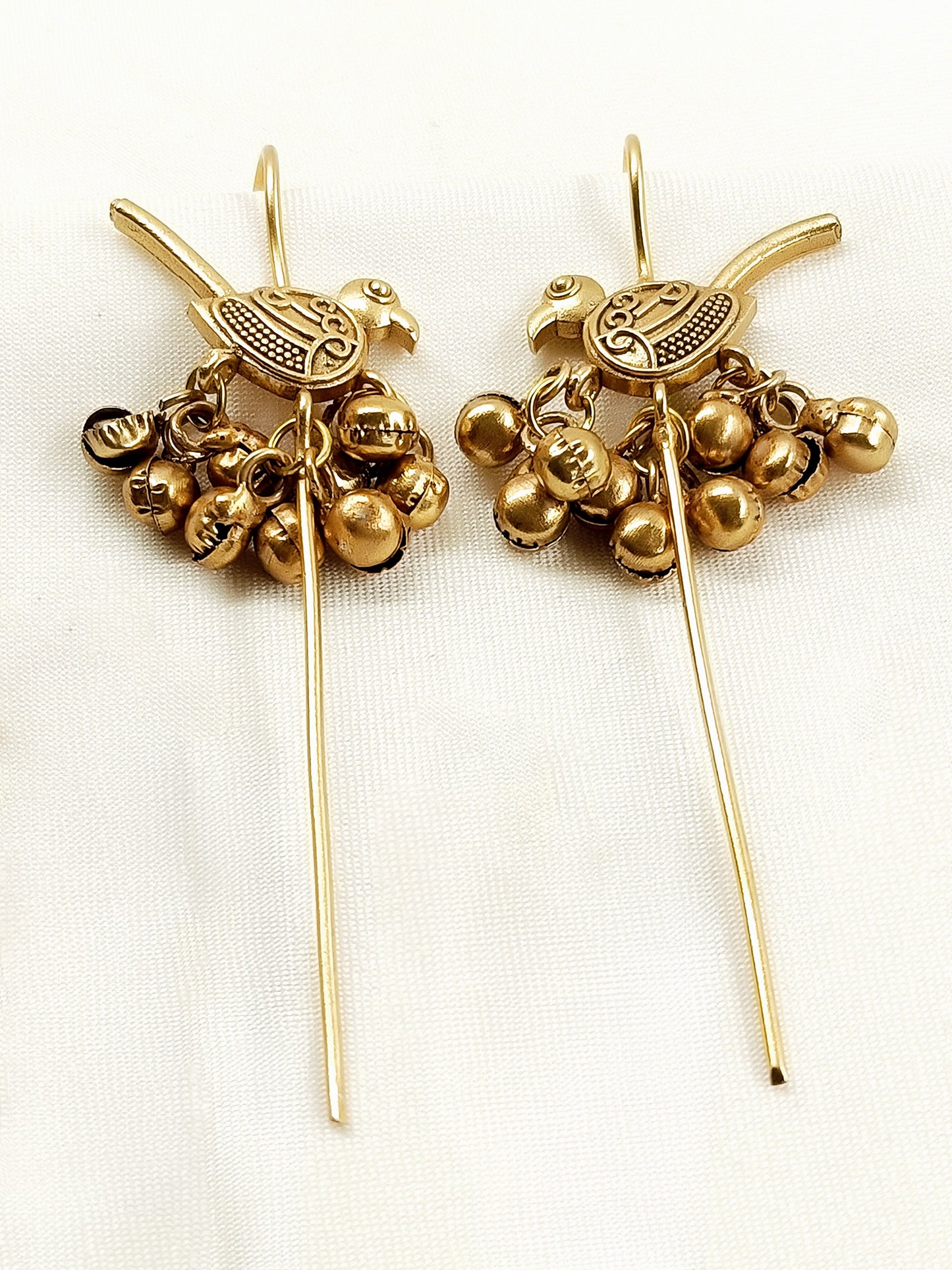 Ariella Golden Oxidized Earring