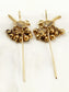Ariella Golden Oxidized Earring