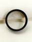 Anand Black Faceted Band Men's Ring