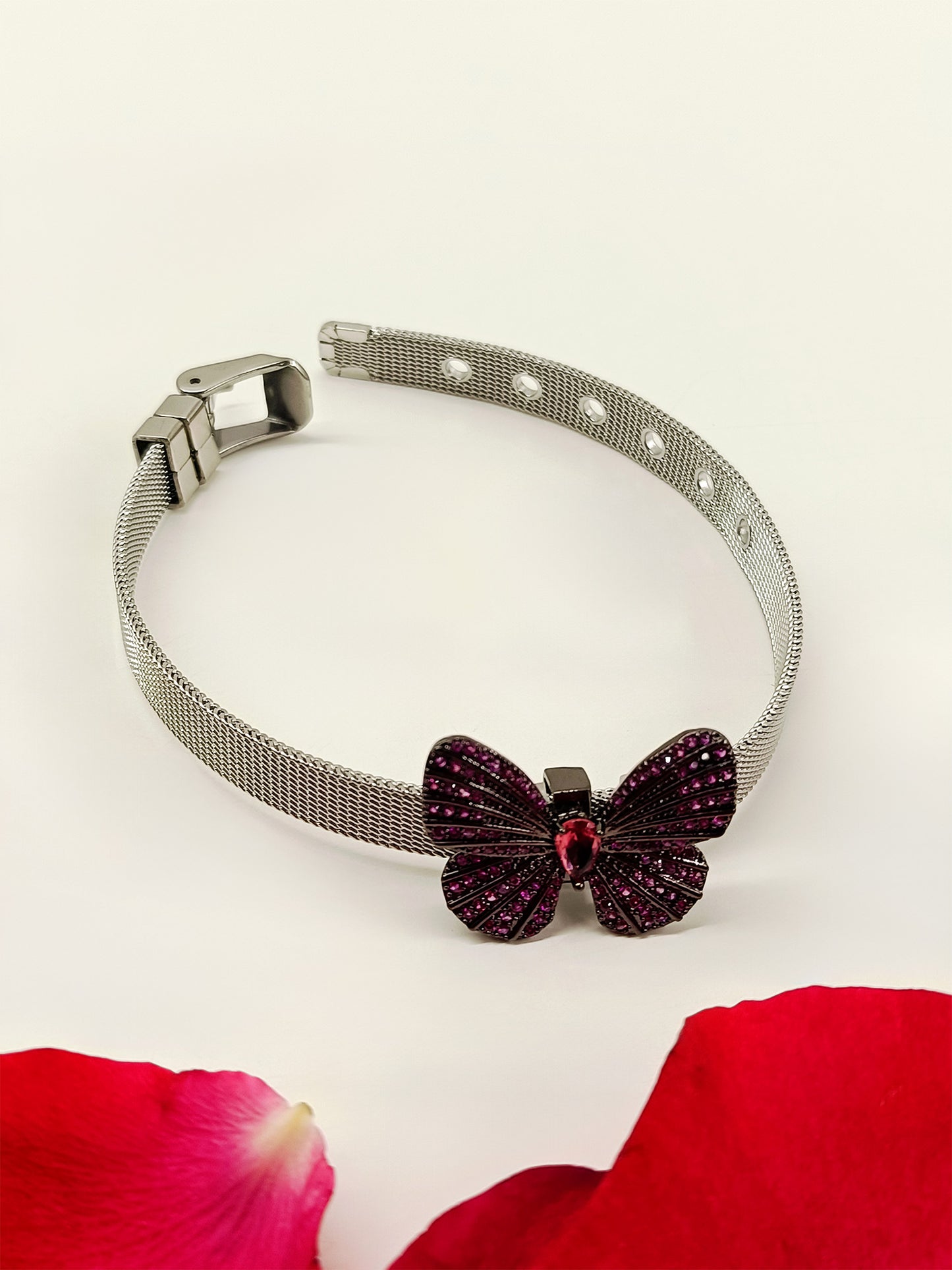 Truba Ruby Butterfly Shape Victorian Bracelet