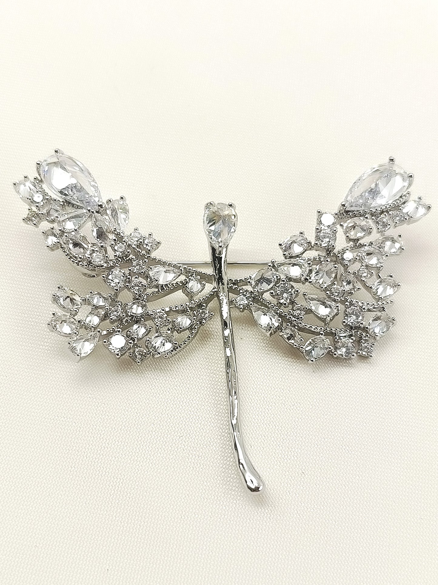 Mishel Silver Butterfly Brooch