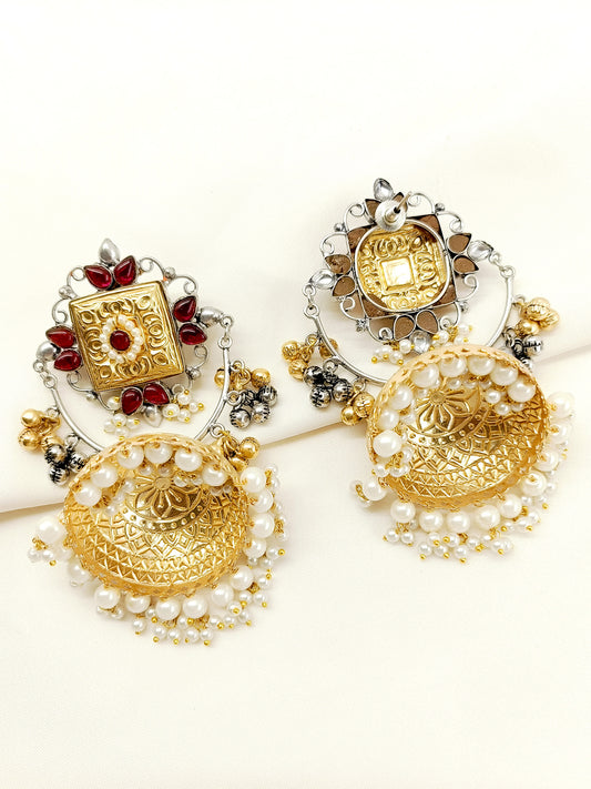 Anayza Maroon Boutique Jhumki