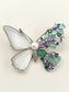 Avantika Multi Colour Butterfly Brooch