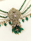 Bhagyalaxmi Green Hair Brooch