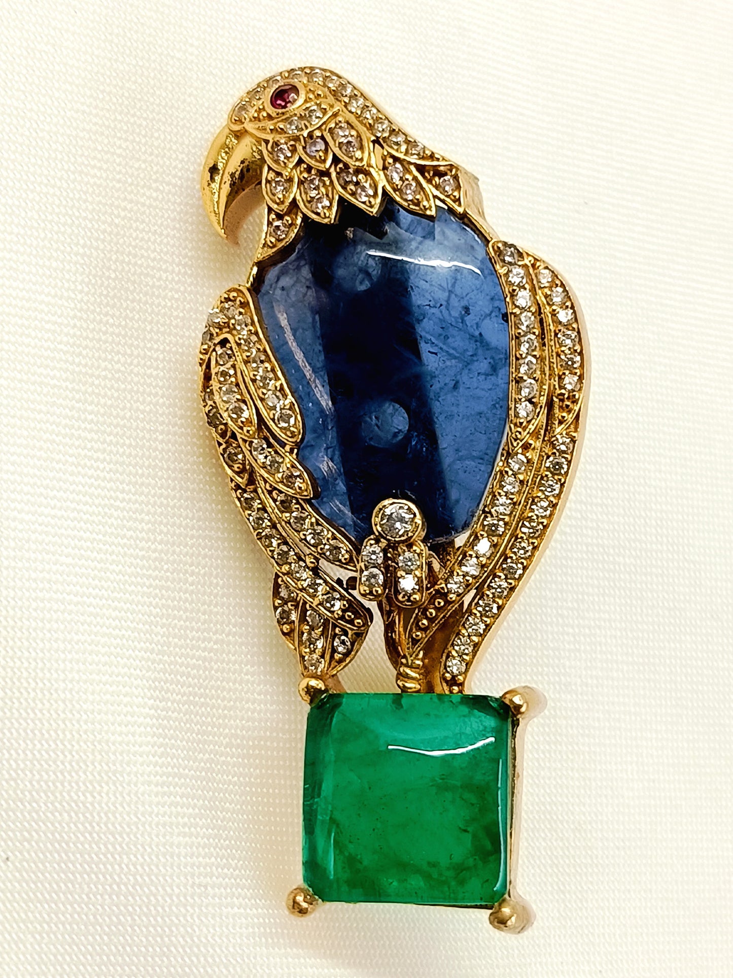 Navodit Blue Eagle Men's Brooch