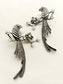 Firdaus Parrot German Silver Oxidized Earrings