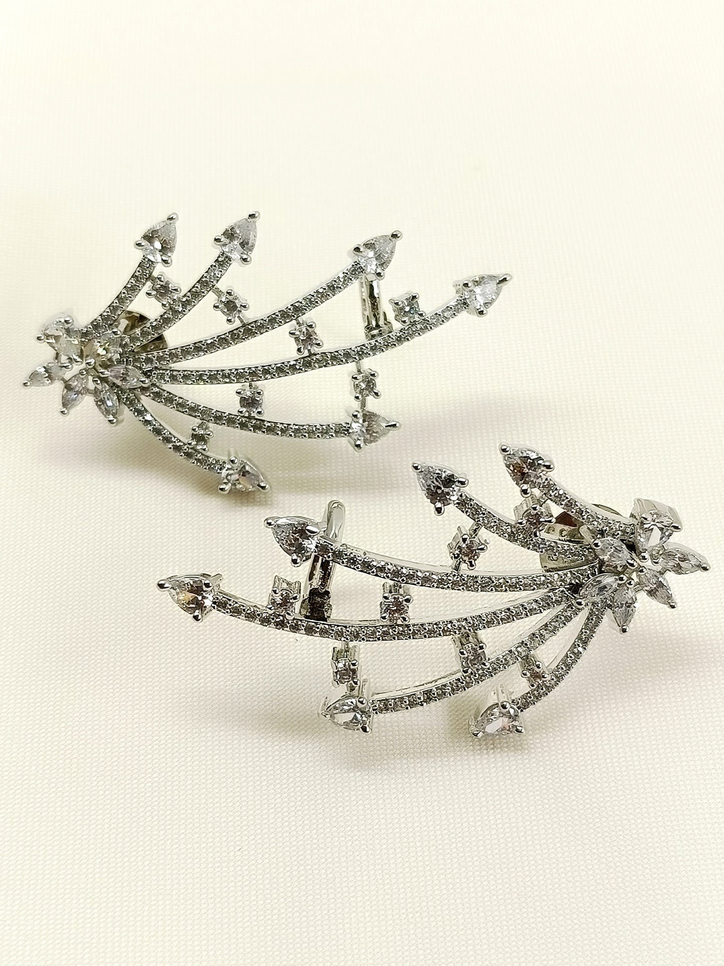 Sabrina White American Diamond Earring