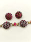 Rameshwari Ruby Oxidized Choker Set