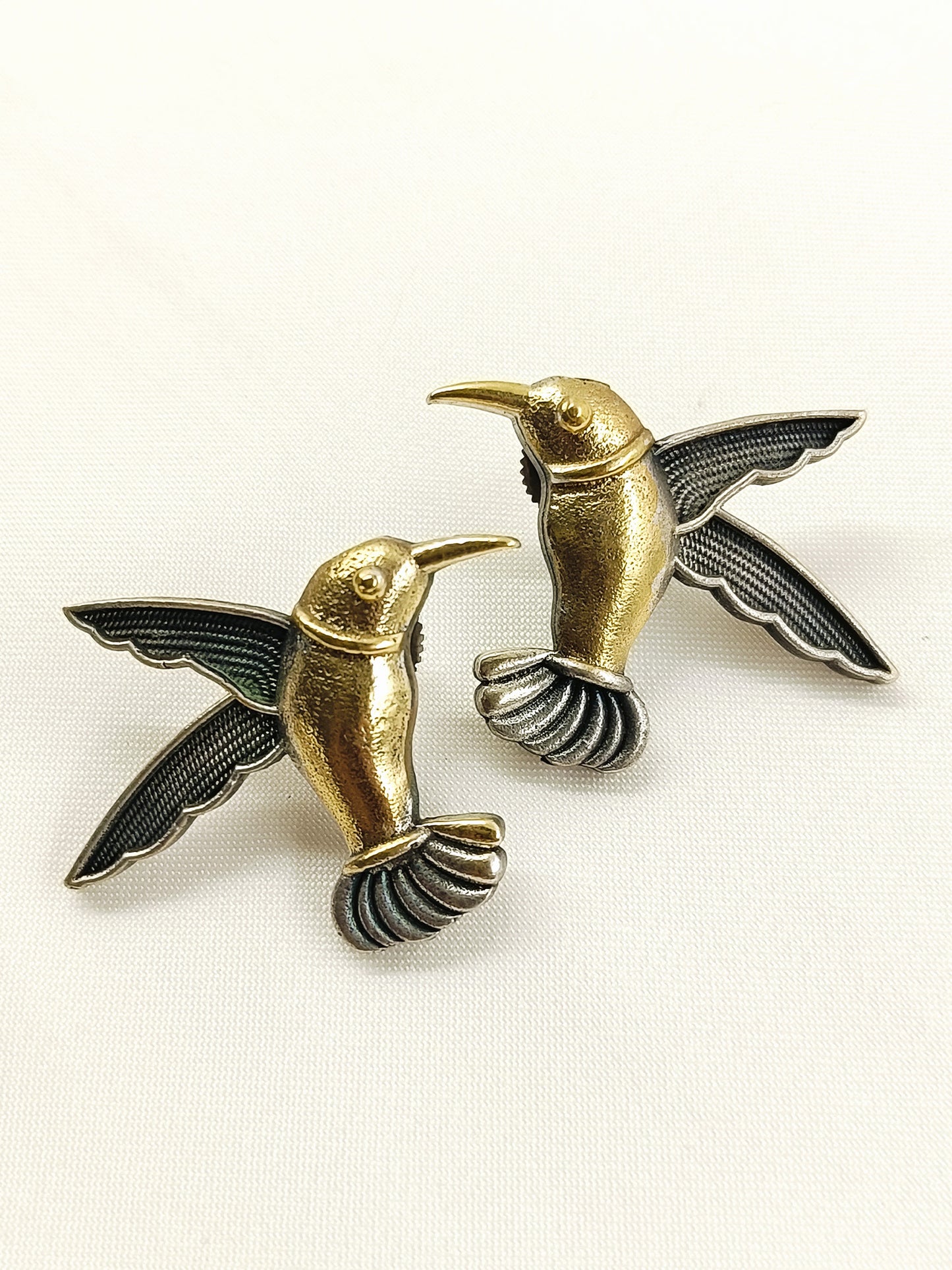 Kalash Dual Tone Bird Men's Earring