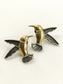 Kalash Dual Tone Bird Men's Earring