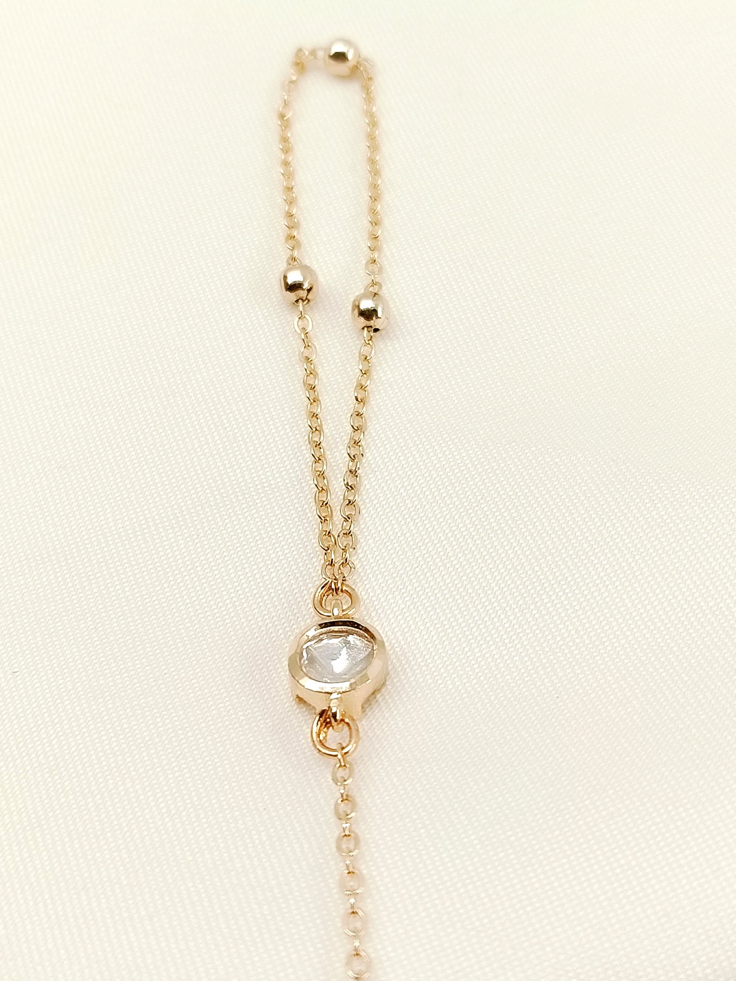 Anuprabha White Kundan Hathphool [Price Is For Single Piece]