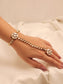 Minika White Kundan Hathphool