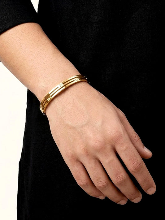 Aahan Golden Men's Bracelet