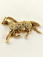 Prarthan Golden Horse Men's Brooch
