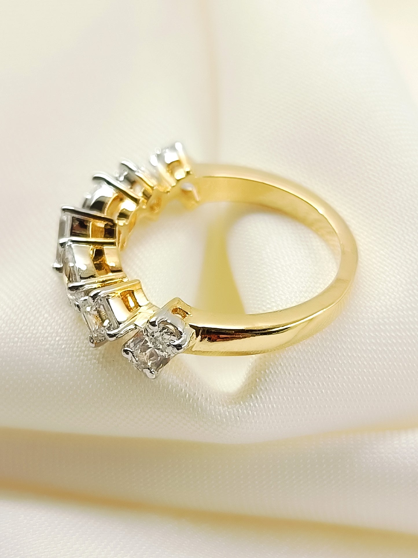 Sirisha 92.5 Silver Swarovski Stone Finger Ring