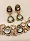 Ramiza Green Kundan Necklace Set
