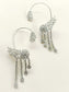 Rudrani White American Diamond Earrings