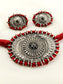 Dhanvi Black Oxidized Choker Set