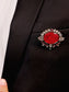 Maanas Ruby Men's Brooch