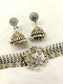 Aneesha White Oxidized Necklace Set