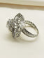 Gesa 92.5 Silver American Diamond Finger Ring