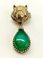 Tavish Green Lion Men's Brooch