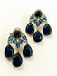 Saina Blue Victorian Earring