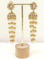 Shaziya White Kundan Jhumki