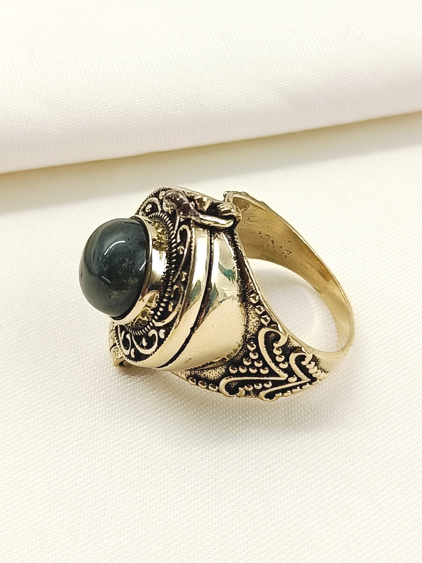 Bhanuj Black Men's Finger Ring