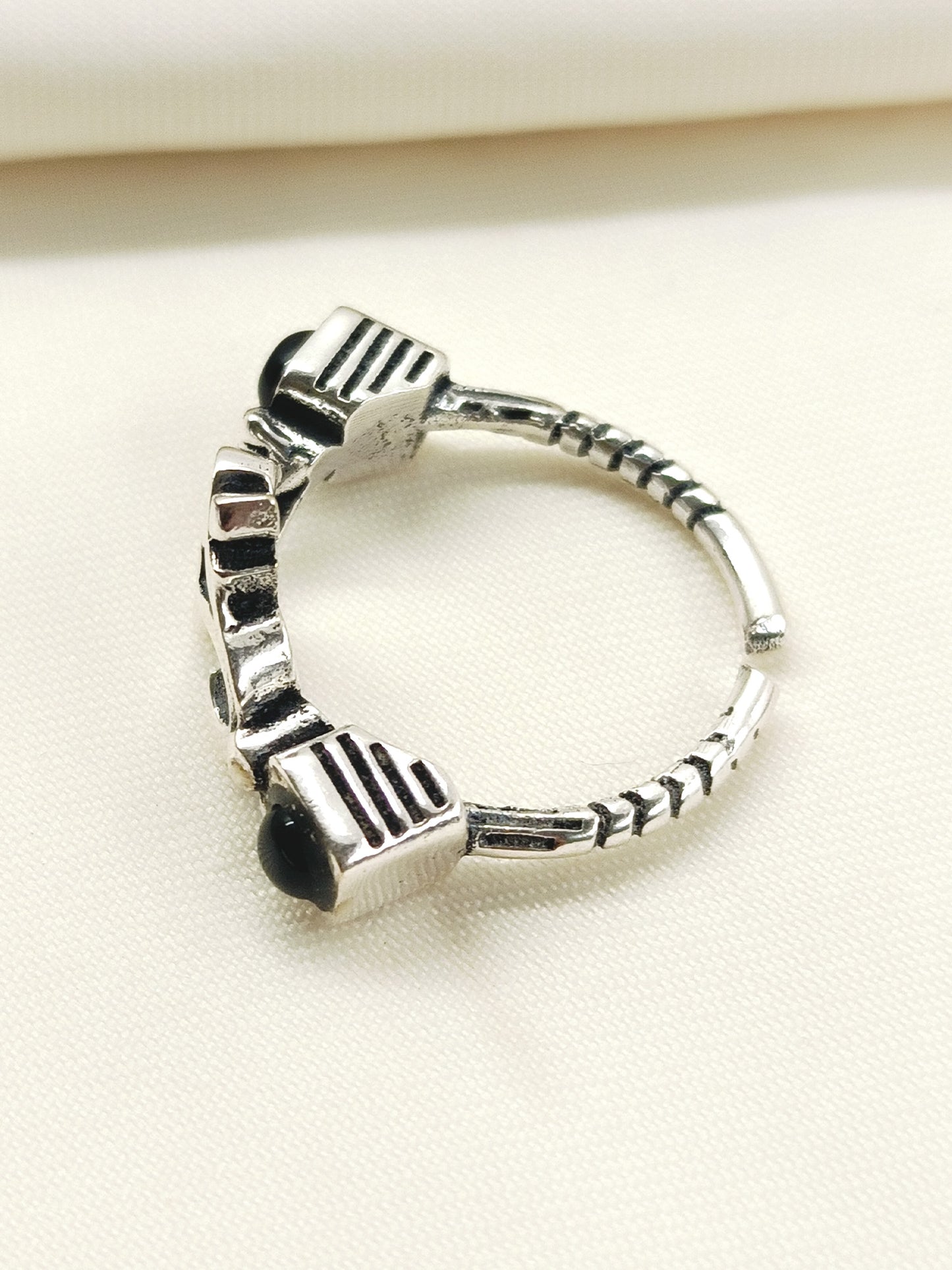 Kalash Black Men's Finger Ring