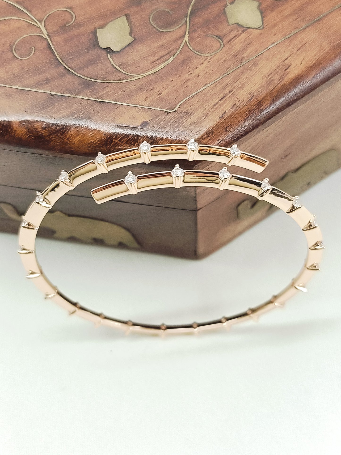 Vedika White American Diamond Bracelet