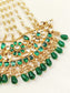 Sweta Green Hanging Kundan Passa