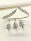 Qayanat White American Diamond Palm Bracelet