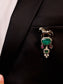 Abhimanyu Green Horse Brooch