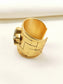 Anayra White Oxidized Finger Ring
