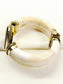 Om Brown Men’s Royal Agate Stone Bone Bracelet