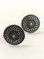 Nainika Silver Oxidized Star Mandala Toe Ring Pair