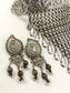 Madhubani Plain Oxidized Choker Set