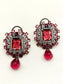 Alizee Rose Pink Victorian Earrings