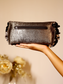 Ziniya Charcoal Evening Clutch