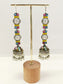 Garbha Multi Colour Oxidized Jhumki