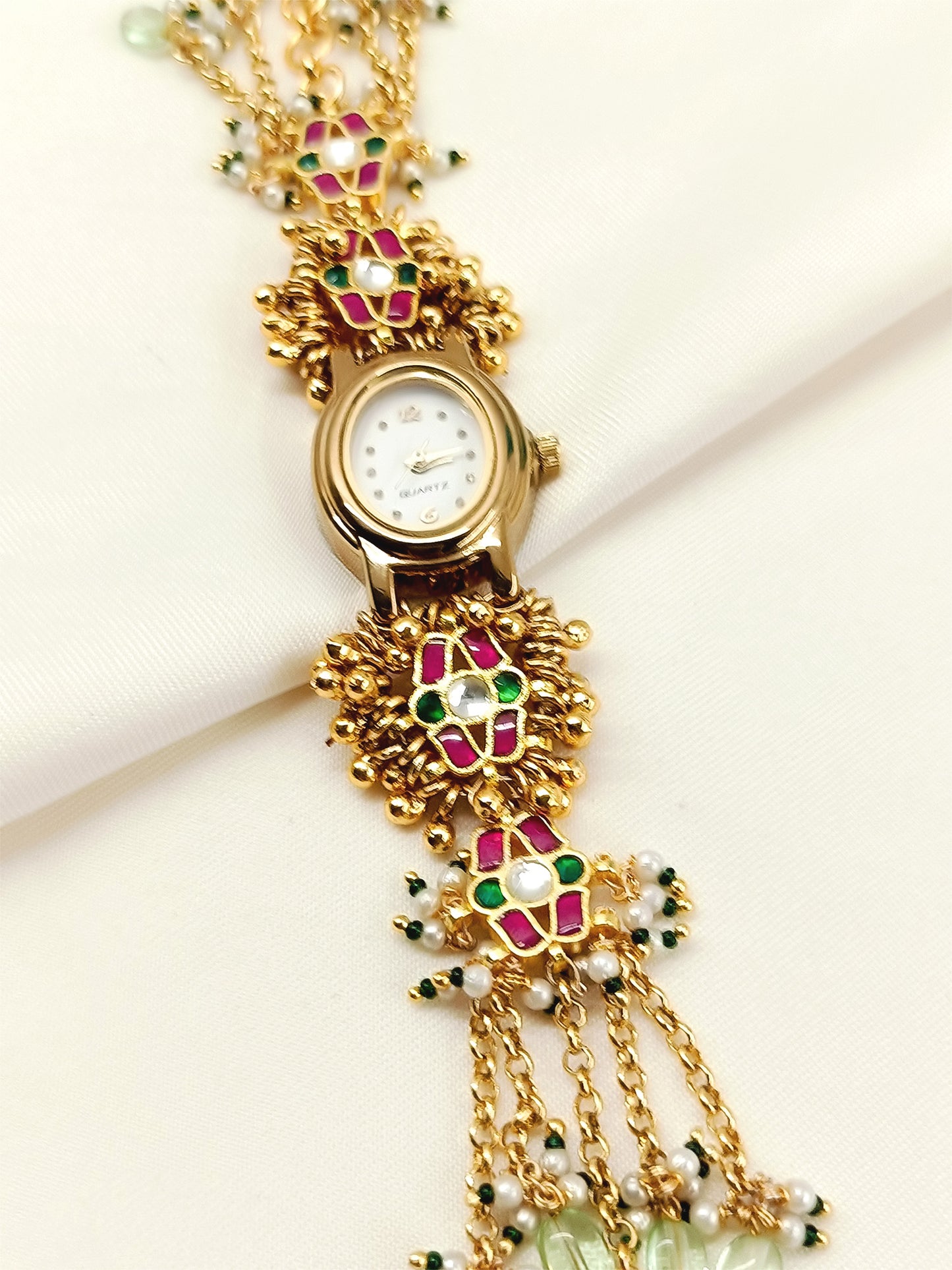 Greeshma's Paachi Kundan Watch