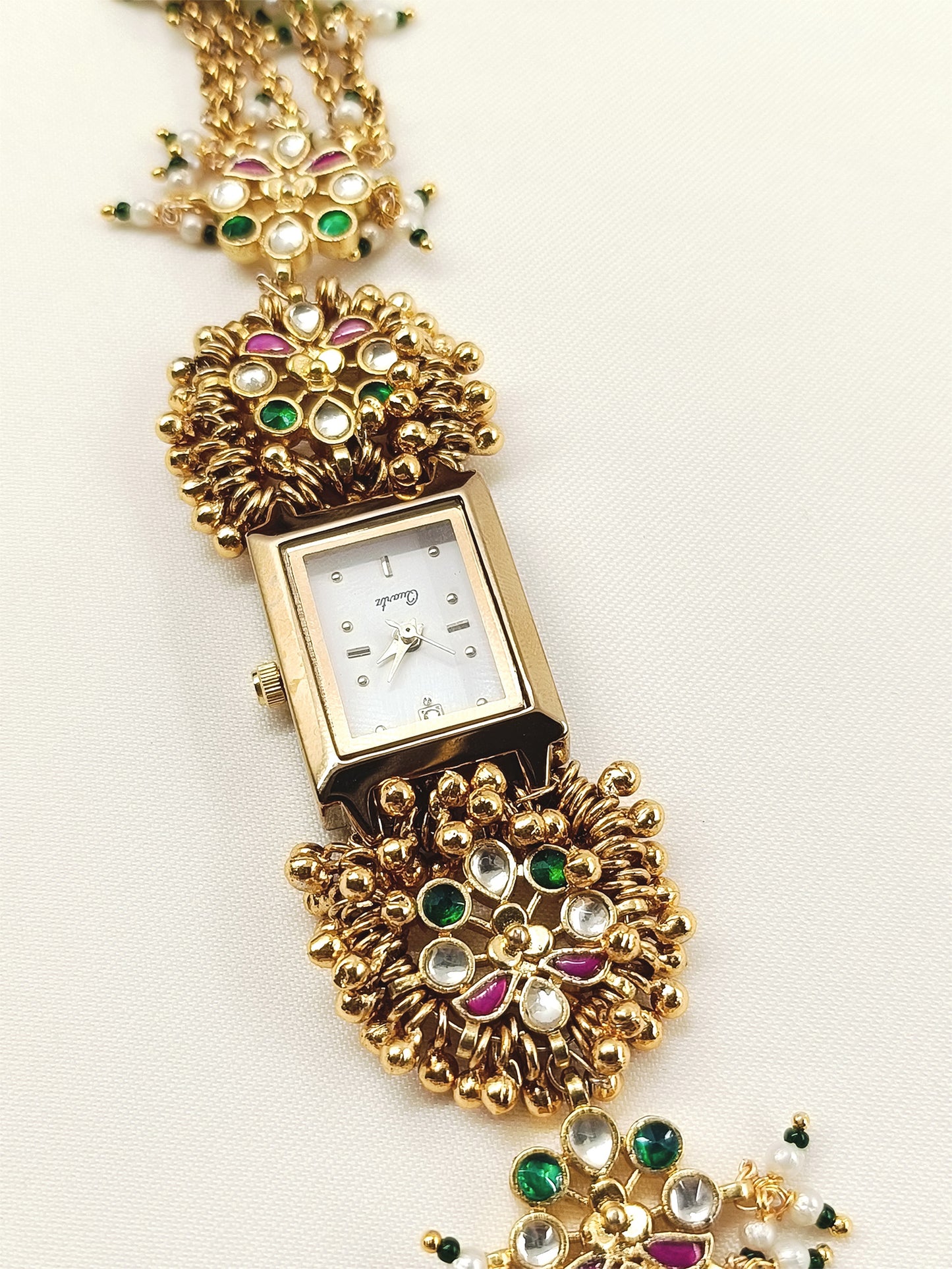 Deepti's Paachi Kundan Watch.