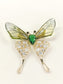 Arjita Green Butterfly Brooch